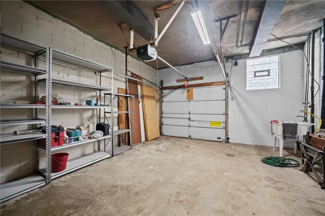 a view of a storage room