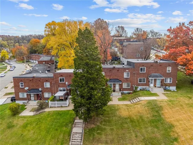 a view of a lake with a building in the background