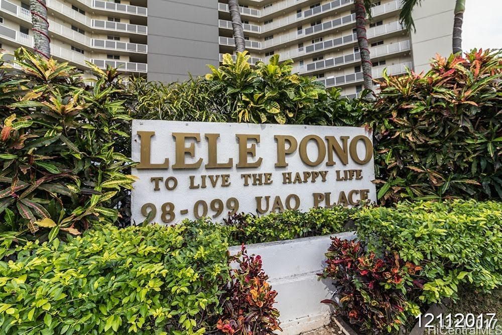 98-99 Uao Place, Unit 1705 Aiea, HI 96701 - Photo 2 of 25 a sign on the side of a building
