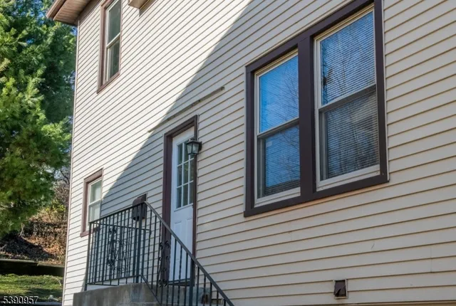 a view of a house with a balcony