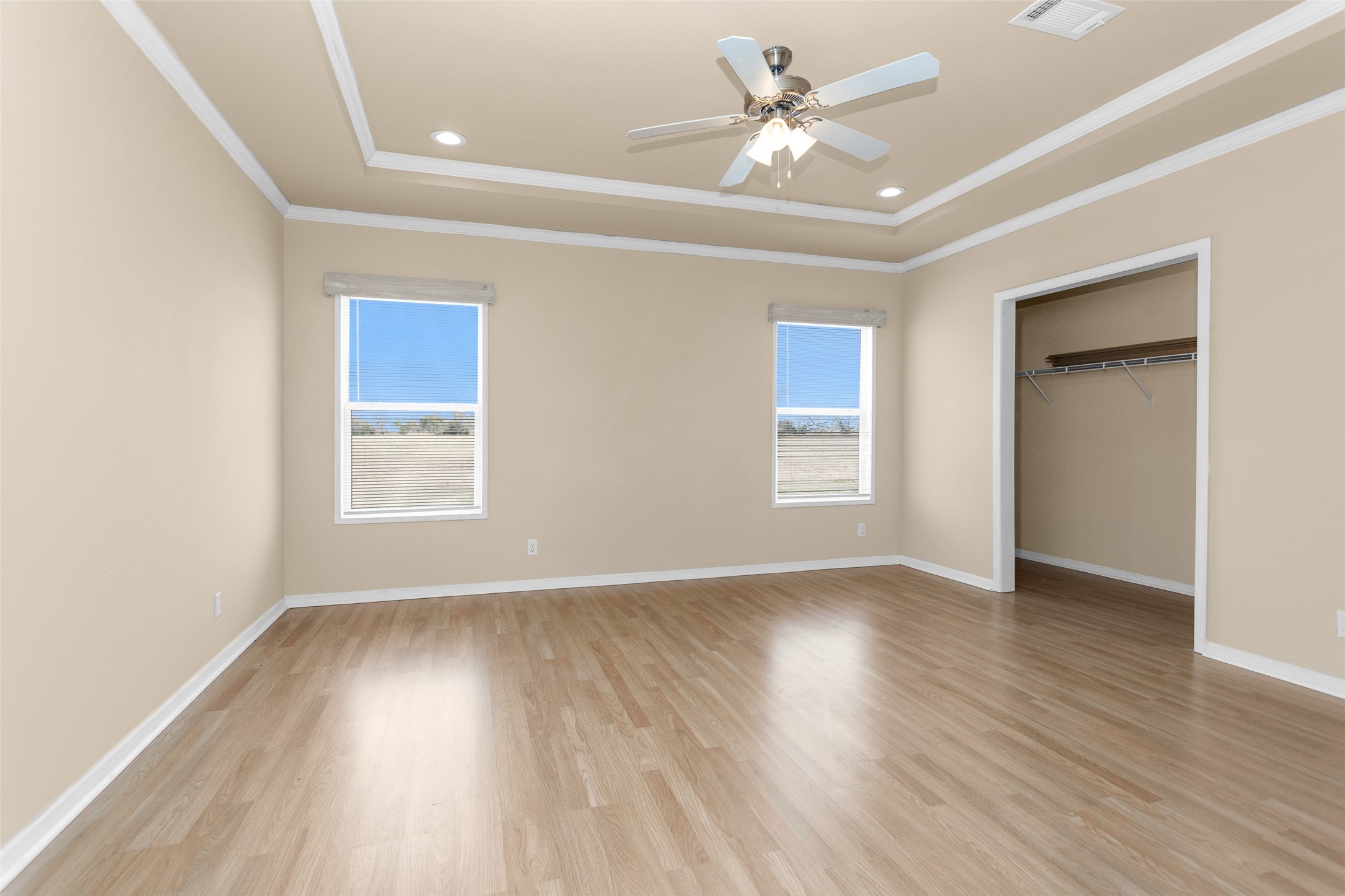 6083 Fm 3060 Midway, TX 75852 - Photo 15 of 49 Owners suite with tray ceiling and two spacious closets