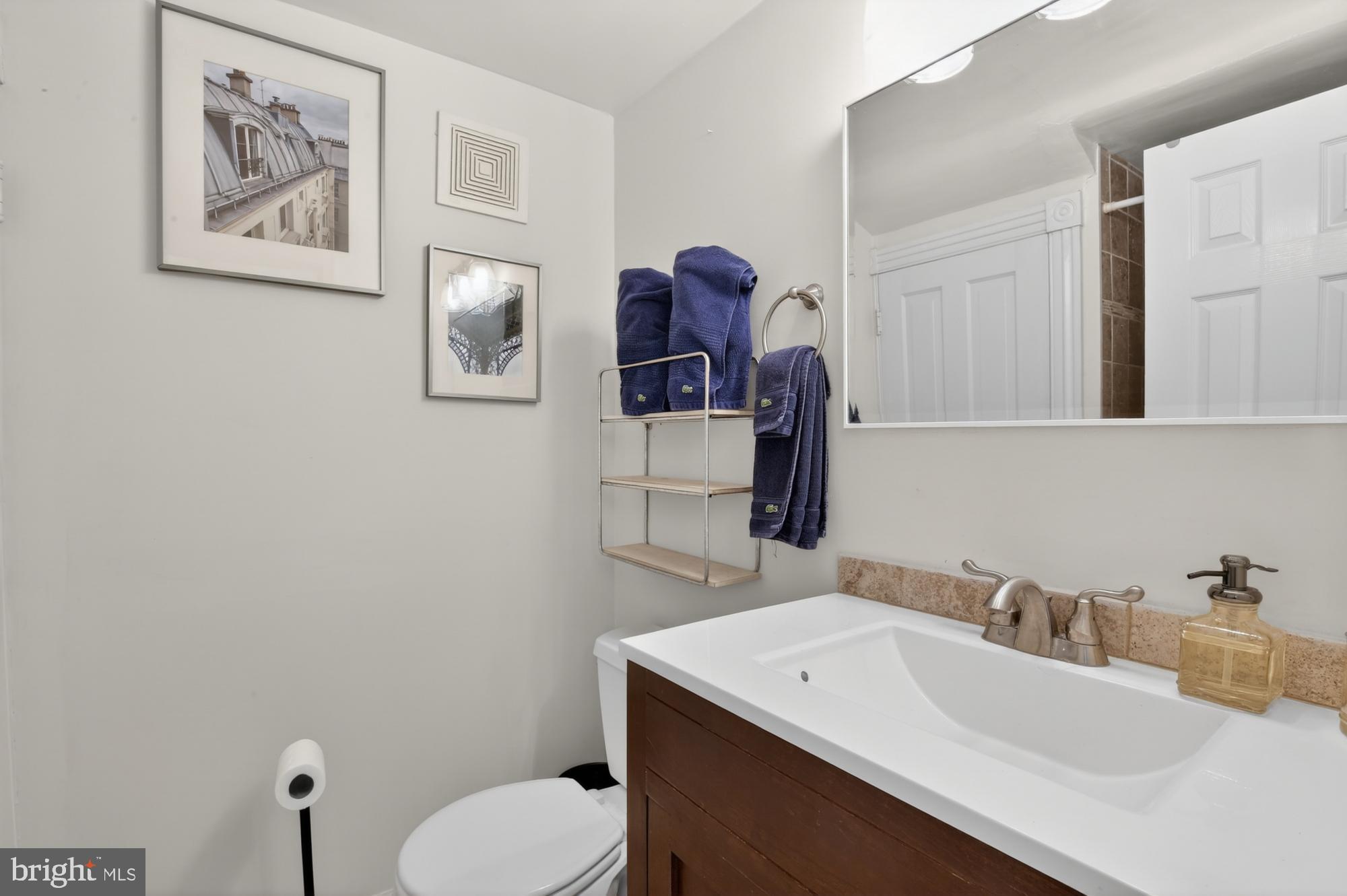 4315 Lauriston Street Philadelphia, PA 19128 - Photo 34 of 43 a bathroom with a toilet a sink and mirror