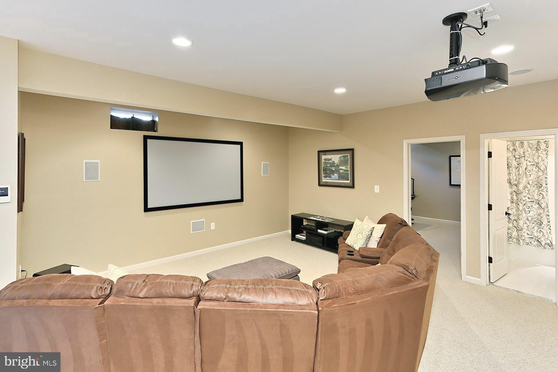 42440 Spring Splendor Drive Brambleton, VA 20148 - Photo 31 of 69 Movie Area: Projector and Screen Stay