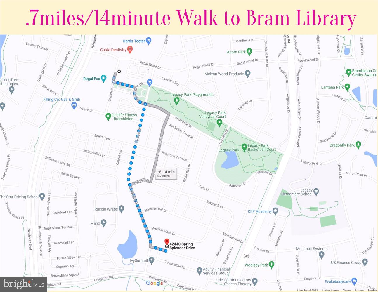 42440 Spring Splendor Drive Brambleton, VA 20148 - Photo 42 of 69 3 Minute Drive or Short Walk to the Library:)
