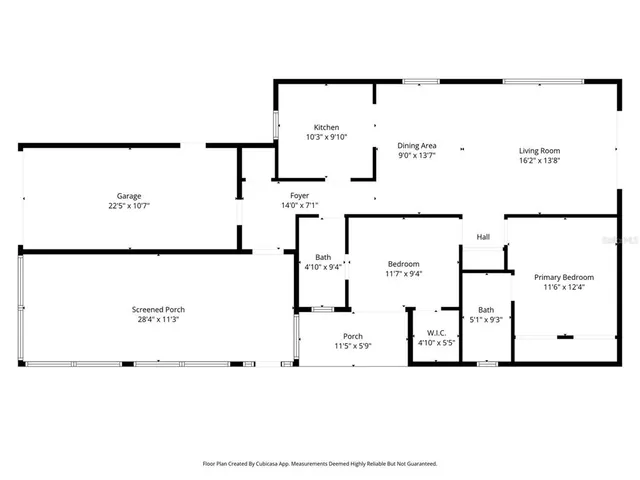 a view of an empty room