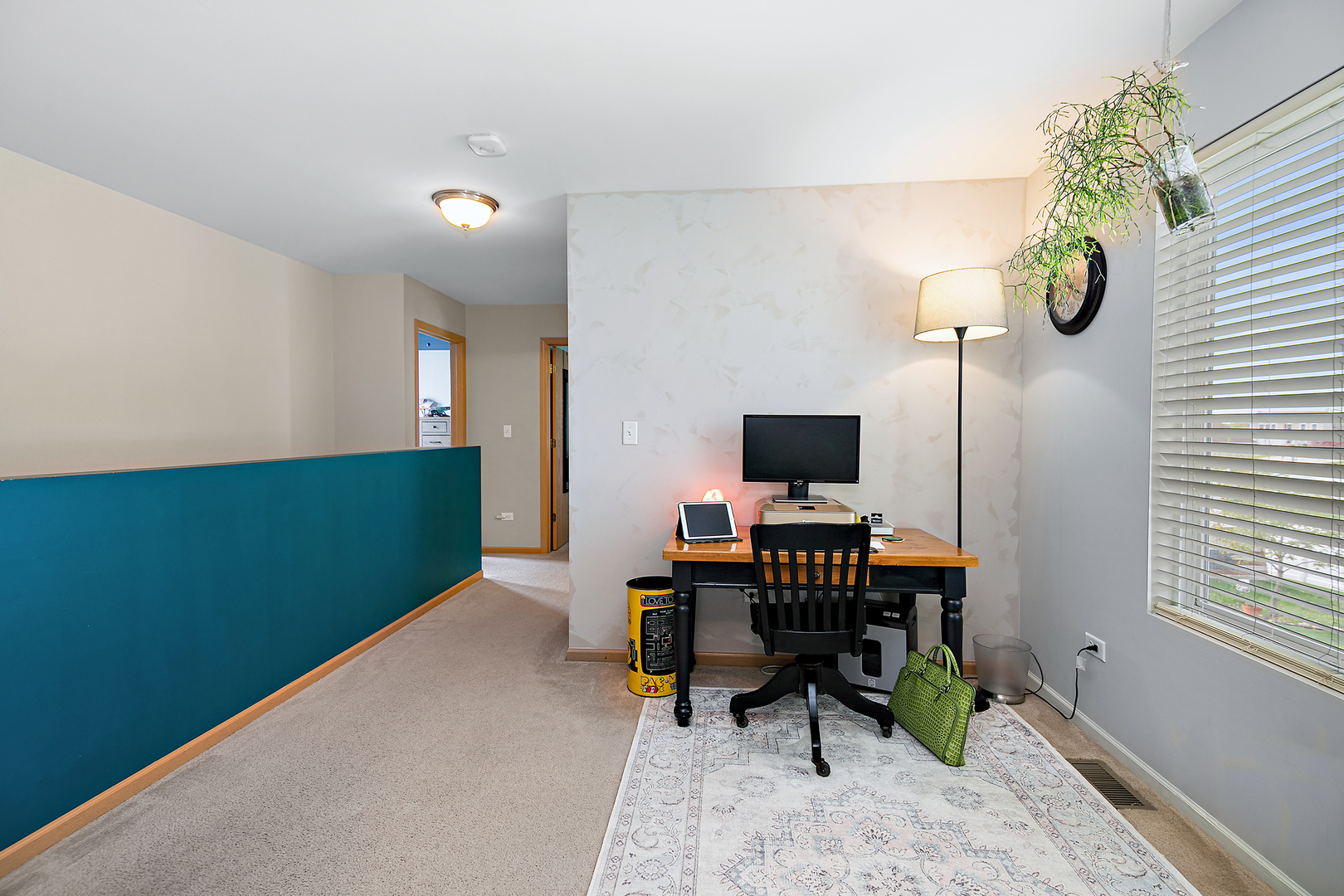 2256 Swallowtail Street Bourbonnais, IL 60914 - Photo 13 of 29 a view of a workspace with furniture and a window