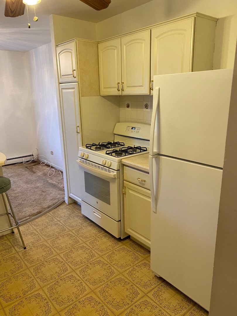 906 East Old Willow Road, Unit 104 Prospect Heights, IL 60070 - Photo 8 of 20 a kitchen with a refrigerator sink stove and cabinets