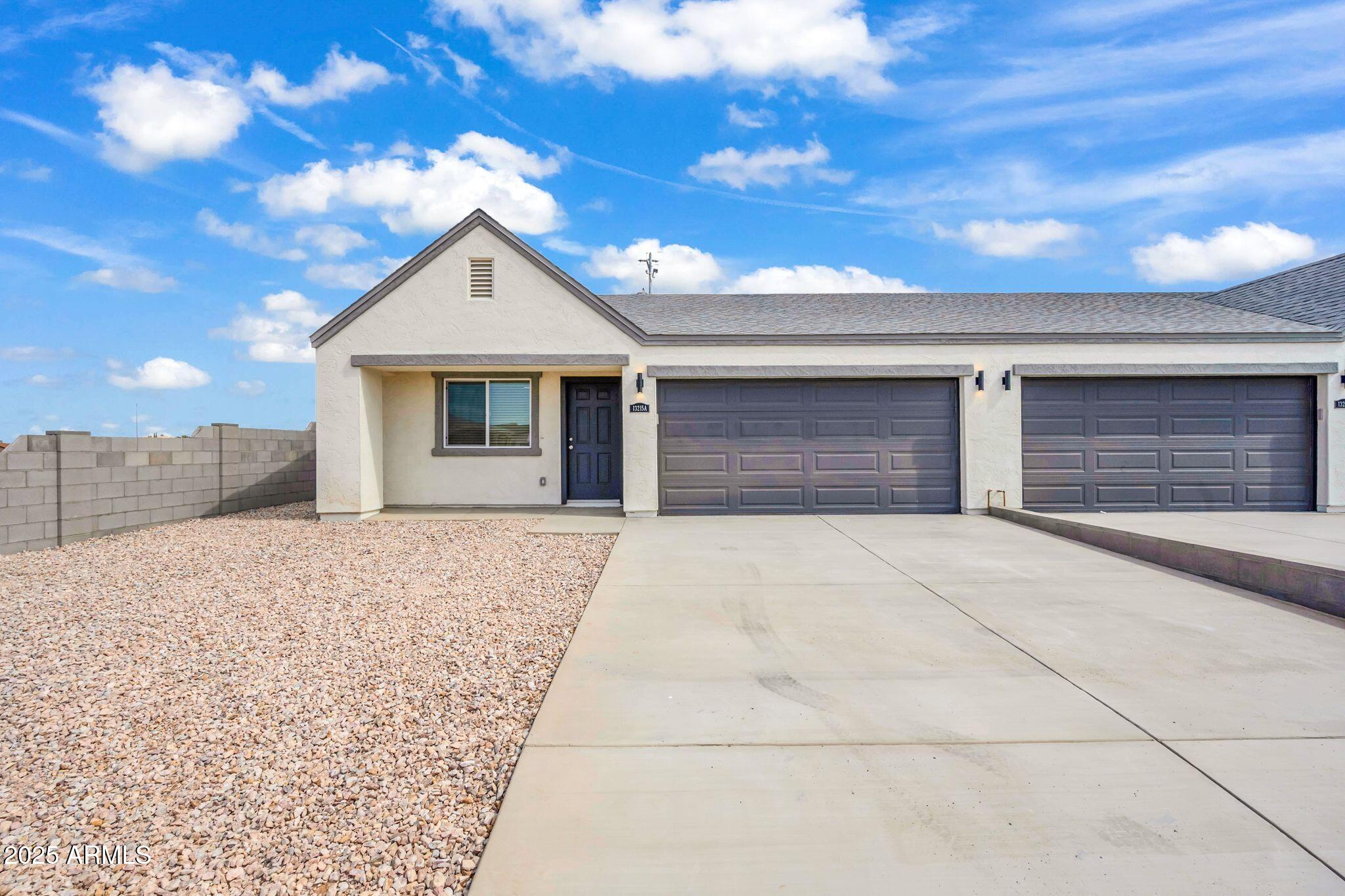 a house view with a outdoor space