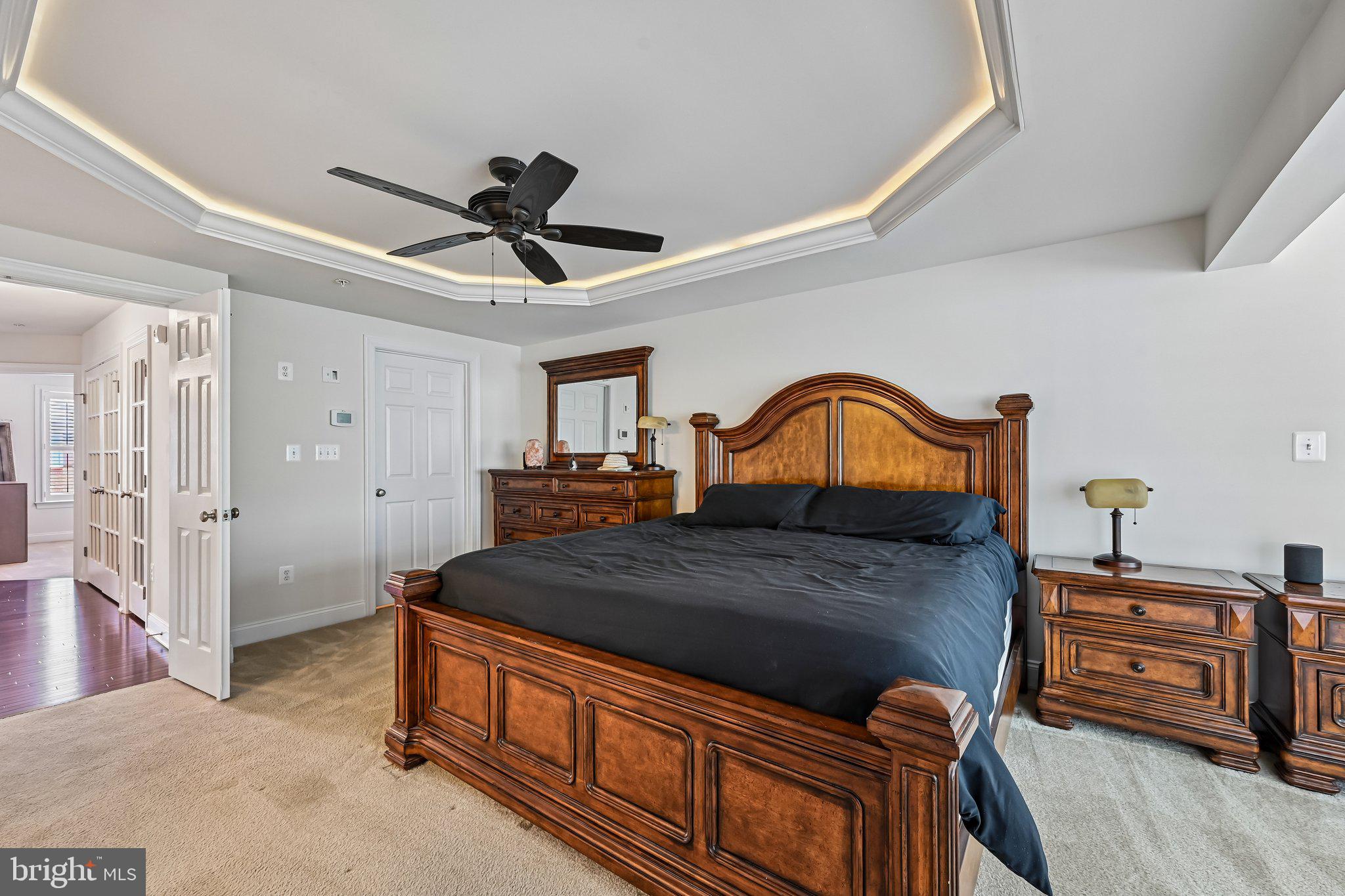 2271 Brimstone Place Hanover, MD 21076 - Photo 30 of 62 Elegant bedroom with coffered ceiling.