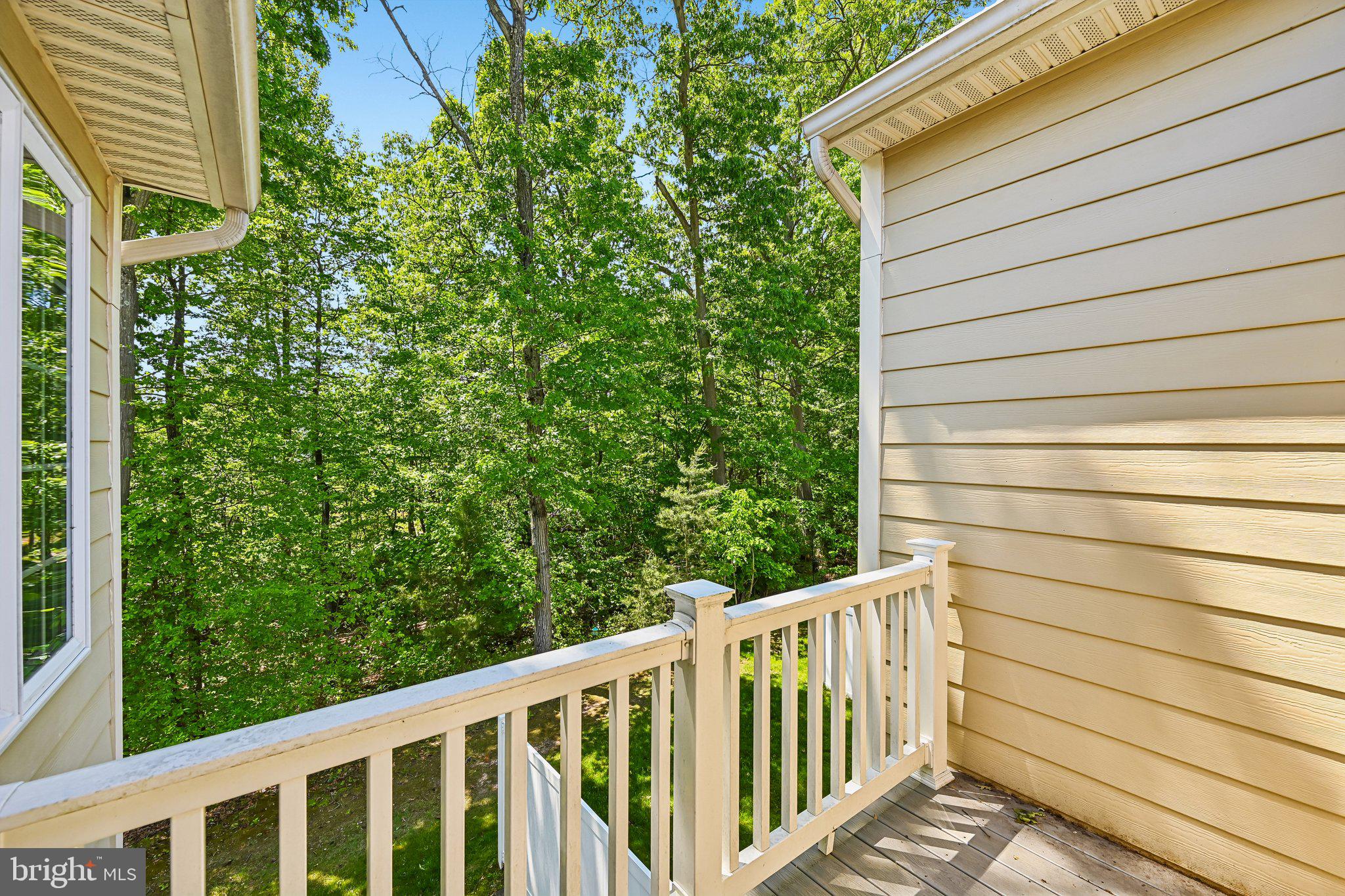 2271 Brimstone Place Hanover, MD 21076 - Photo 56 of 62 Serene balcony with lush greenery view.