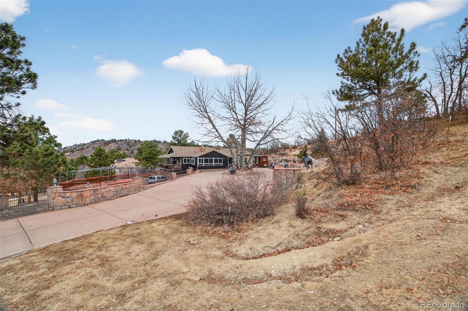 450 East Happy Canyon Road Castle Rock, CO 80108 - Photo 20 of 48 a view of road and trees