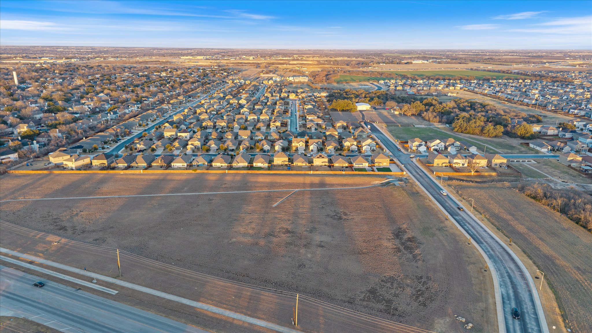2044 Cliffbrake Way Georgetown, TX 78626 - Photo 38 of 40 Aerial perspective of the unbuildable space behind house to SE Inner Loop. Has lovely bluebonnets during the Spring.