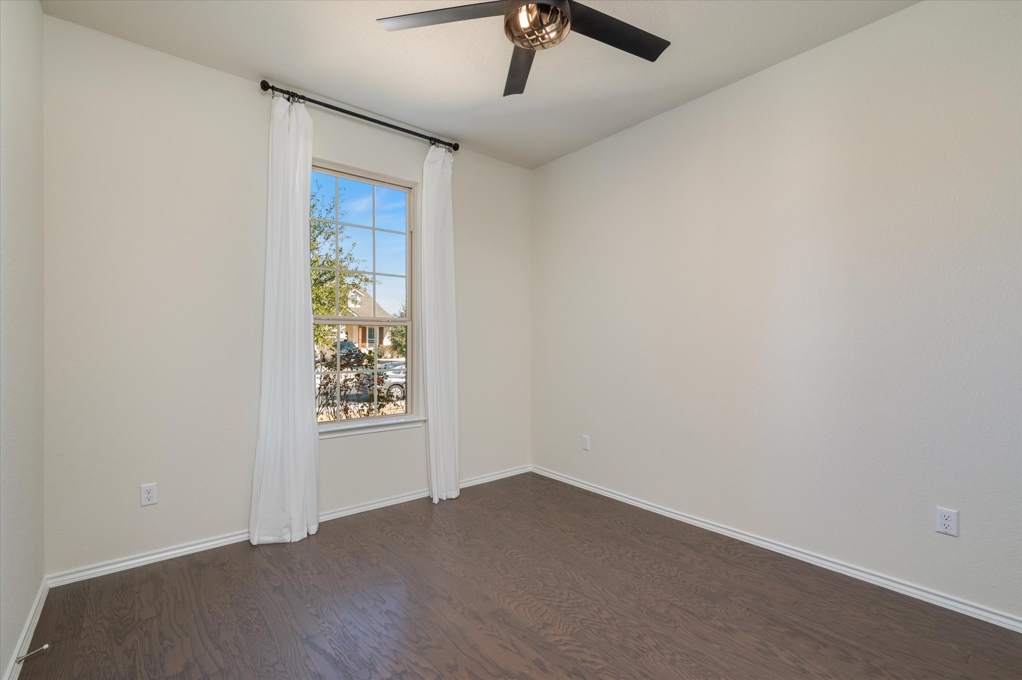 2044 Cliffbrake Way Georgetown, TX 78626 - Photo 4 of 40 Office at front of house with glass french doors. Wood floors.