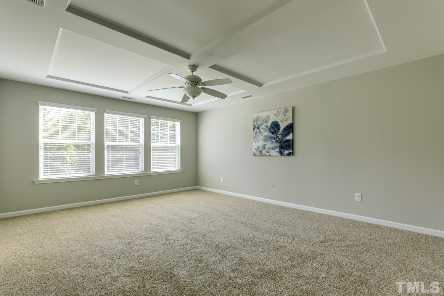 125 Victorian Oaks Drive Durham, NC 27713 - Photo 6 of 15 Spacious and bright owners suite with NEW CARPET. Gorgeous coffered ceilings and FREWH PAINT! Nothing to do but move in!