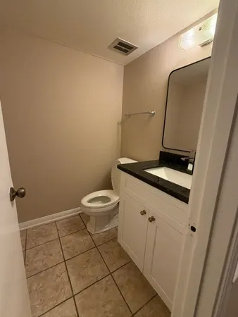 a bathroom with a toilet