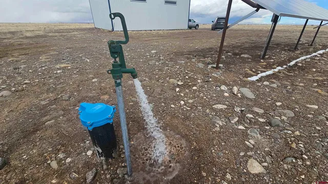 a view of lake and mountain