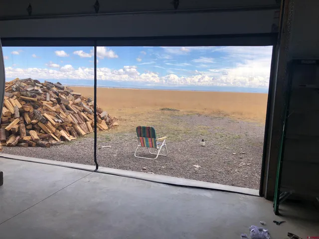 a view of a room with window