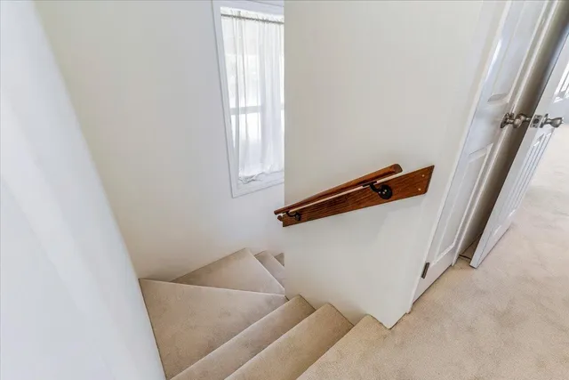 an entryway with a window