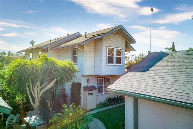 a house view with a outdoor space