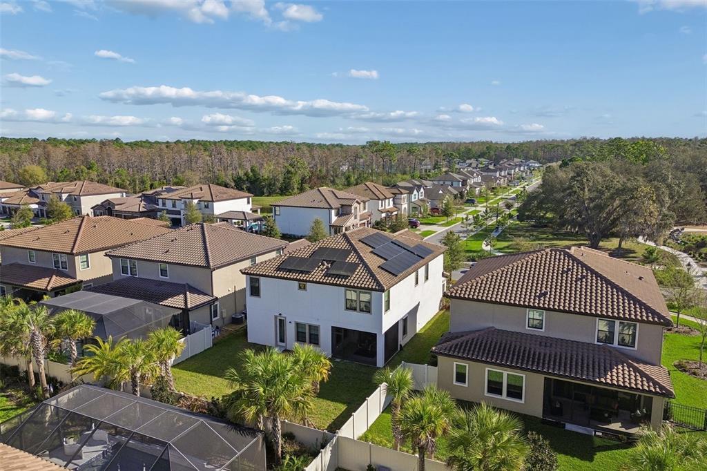 4300 Burdick Loop Odessa, FL 33556 - Photo 31 of 41 an aerial view of a house with a garden and outdoor seating
