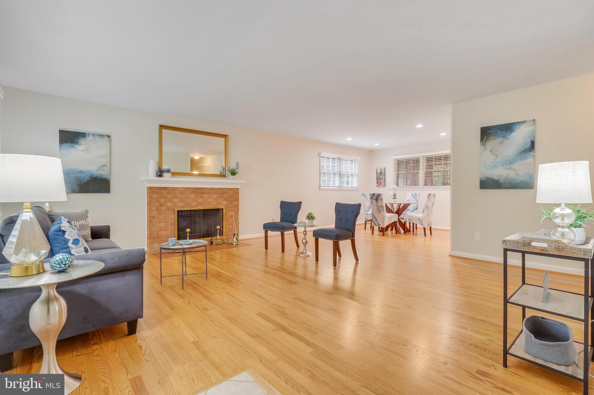 5644 Ravenel Lane Springfield, VA 22151 - Photo 6 of 60 A wood burning fireplace is ready for fall weather