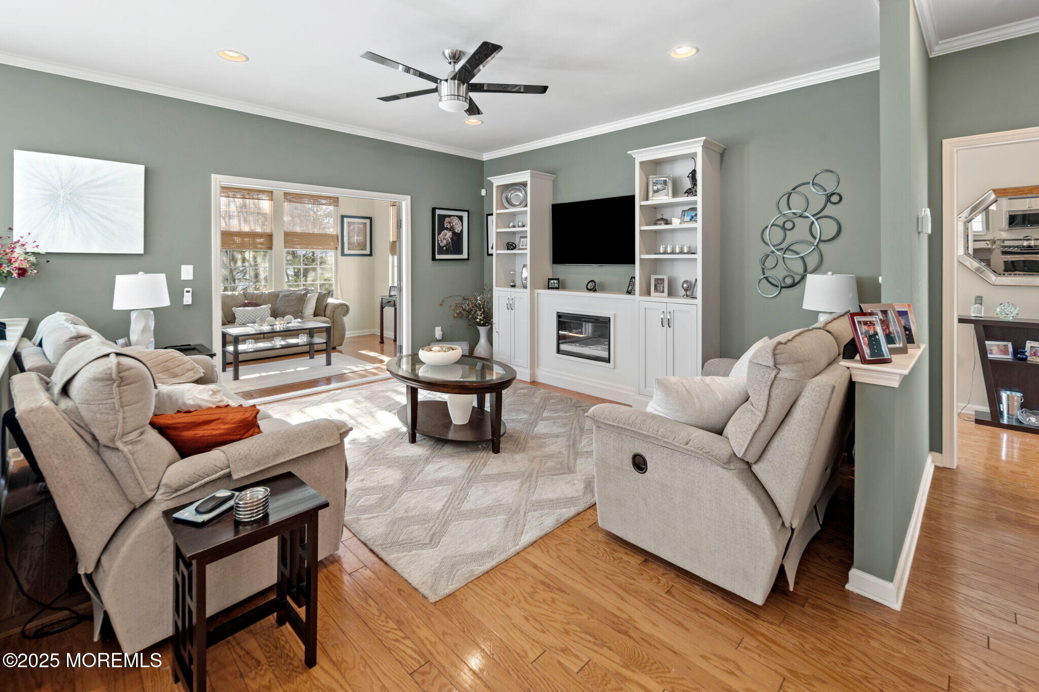 87 Pond View Circle Barnegat, NJ 08005 - Photo 27 of 66 a living room with furniture and a flat screen tv