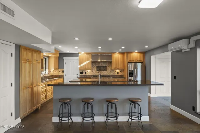 a kitchen with counter top space
