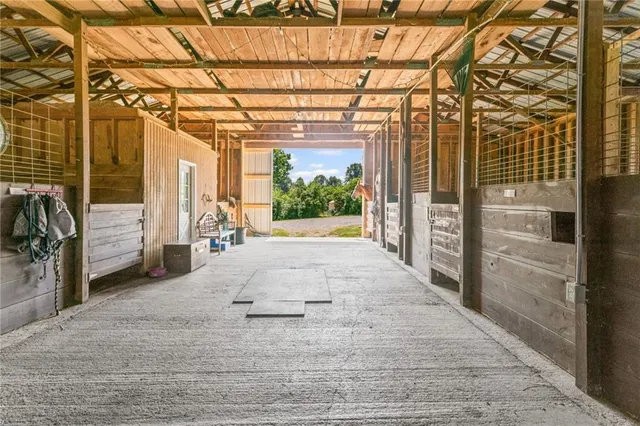 a view of swimming pool with a yard