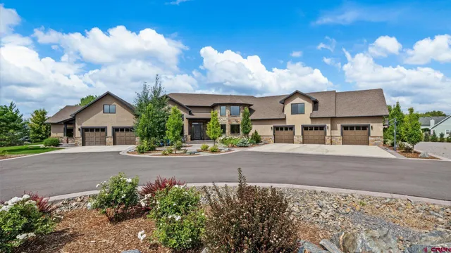 front view of a house with a street