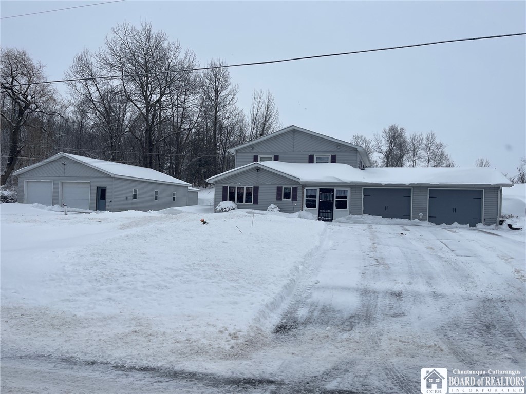 House with double car attached garage as well as a