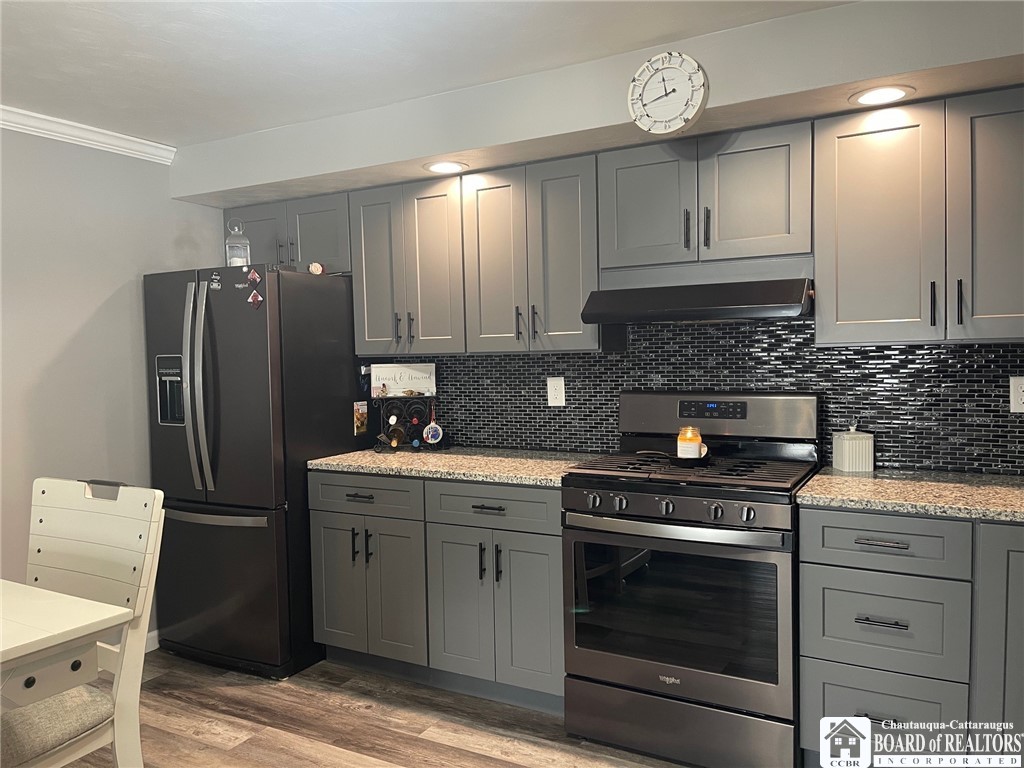 3833 Sherman Ripley Road Sherman, NY 14781 - Photo 14 of 48 Kitchen with stainless steel appliances, 5 burner