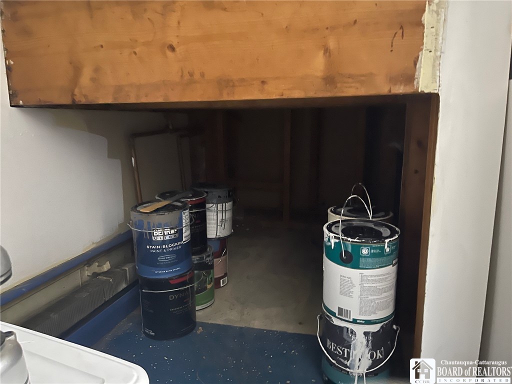 3833 Sherman Ripley Road Sherman, NY 14781 - Photo 25 of 48 Long storage area in furnace room