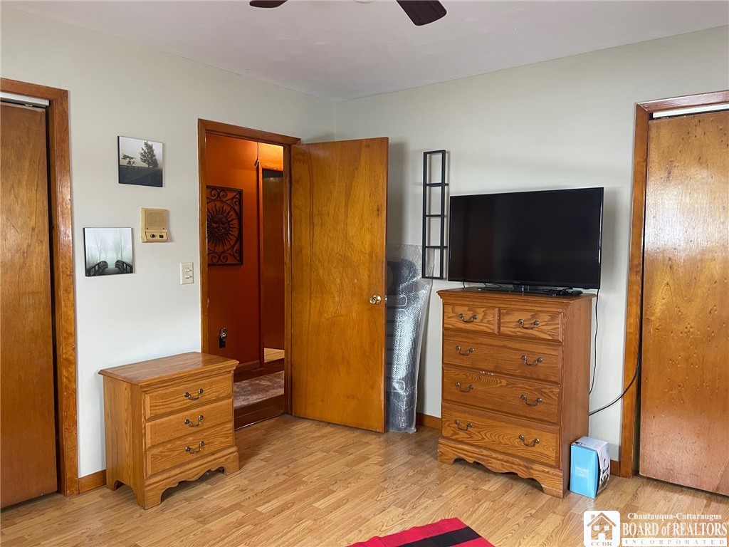 3833 Sherman Ripley Road Sherman, NY 14781 - Photo 32 of 48 Bedroom to the front of the home with 2 double clo