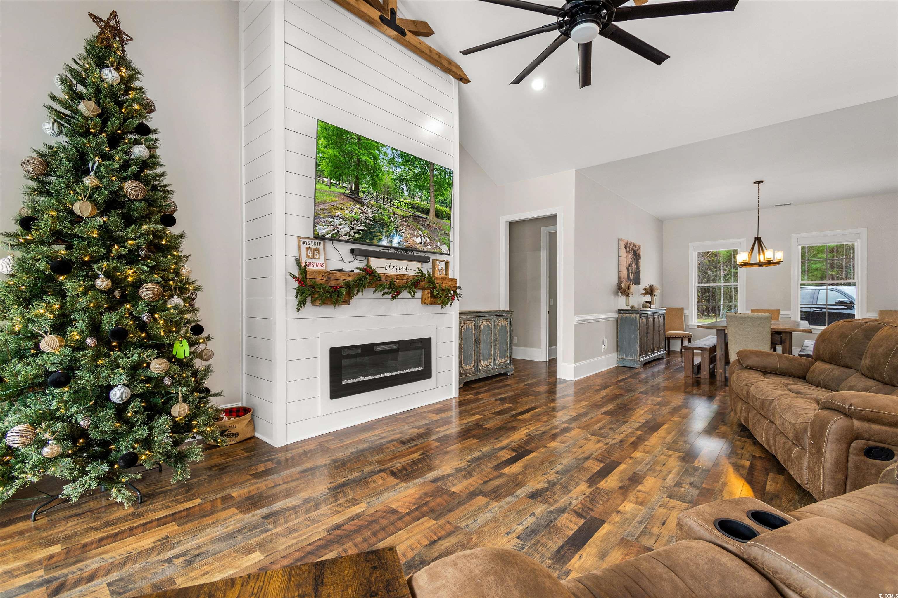 4785 Valley Forge Road Aynor, SC 29511 - Photo 12 of 40 Living room featuring ceiling fan with notable cha