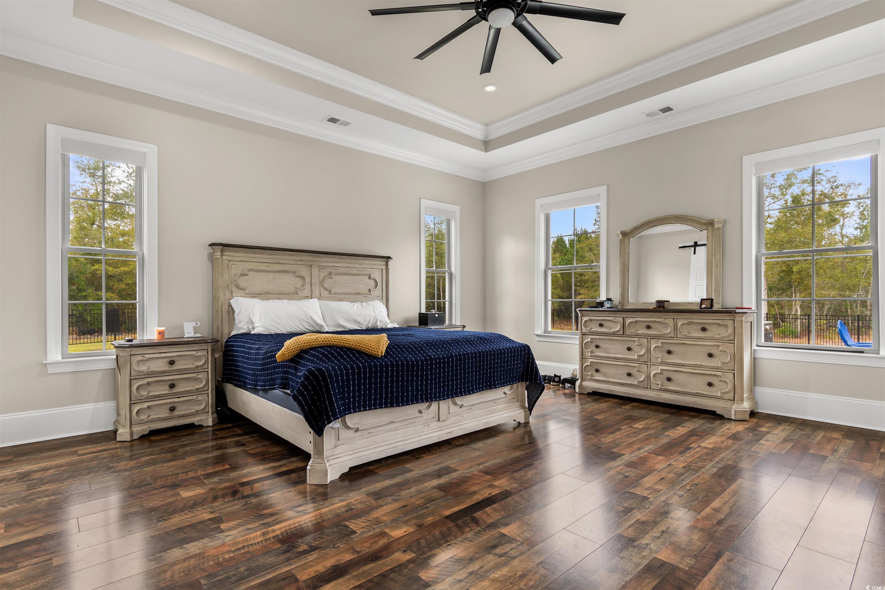 4785 Valley Forge Road Aynor, SC 29511 - Photo 13 of 40 Bedroom with dark hardwood / wood-style flooring,