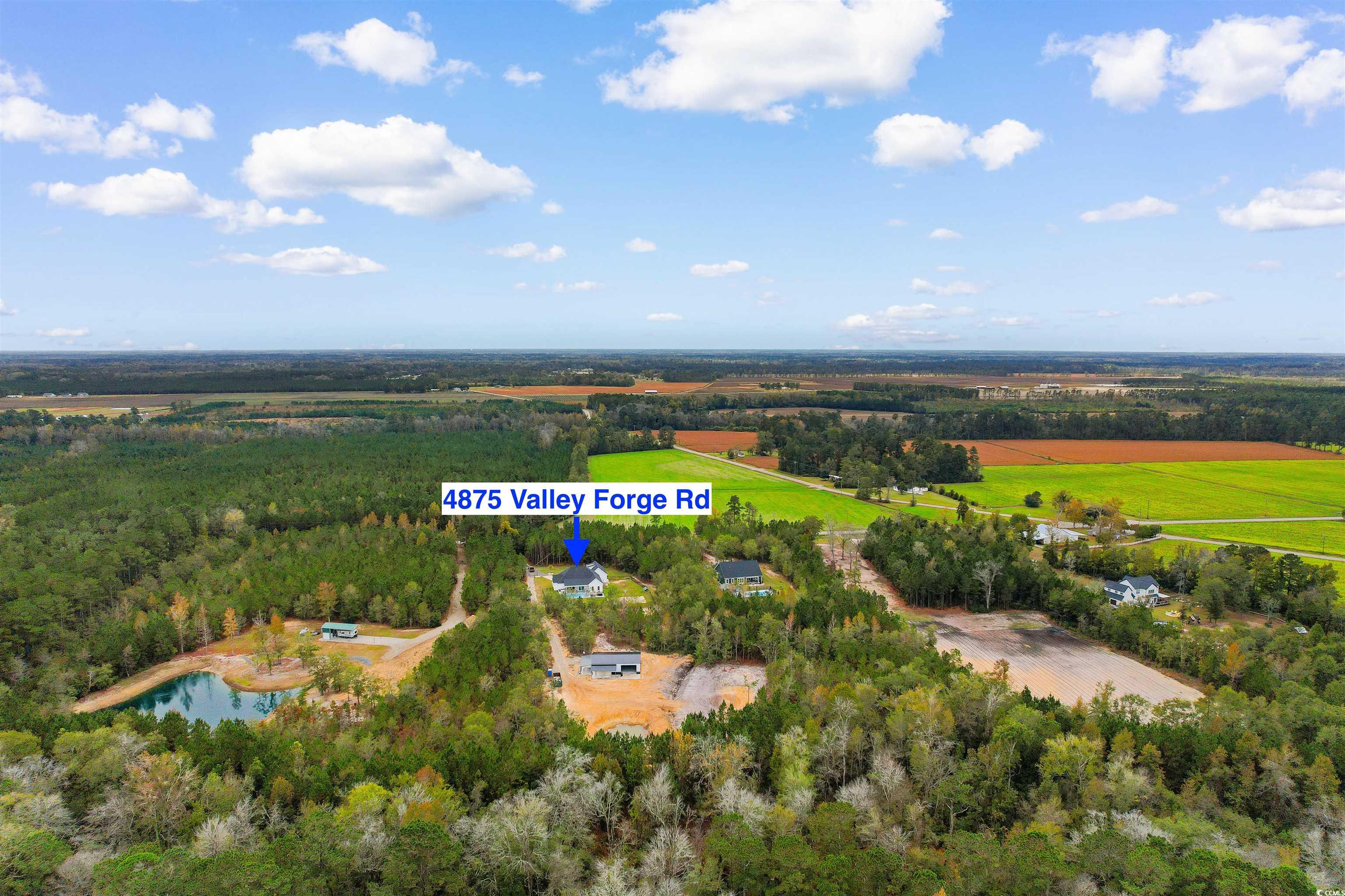 4785 Valley Forge Road Aynor, SC 29511 - Photo 36 of 40 Drone / aerial view featuring a water view