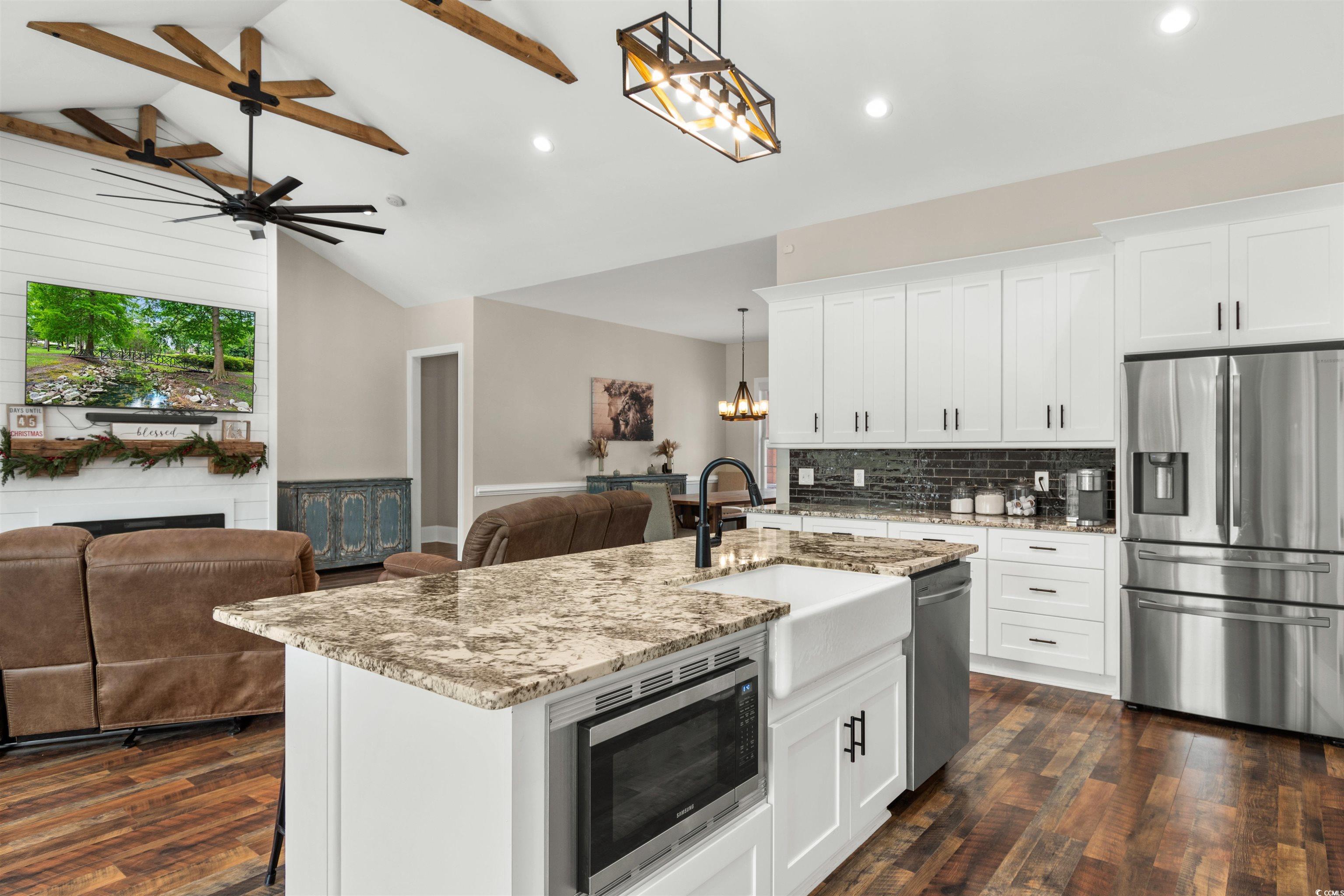 4785 Valley Forge Road Aynor, SC 29511 - Photo 7 of 40 Kitchen featuring stainless steel appliances, vaul
