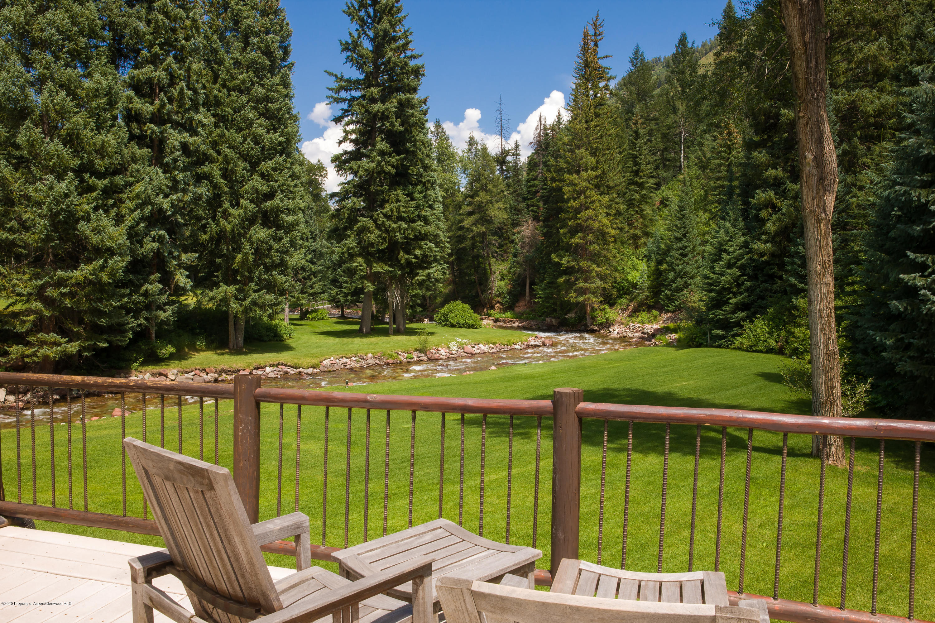 201 Midnight Mine Road Aspen, CO 81611 - Photo 12 of 40 a view of a two chairs in the deck
