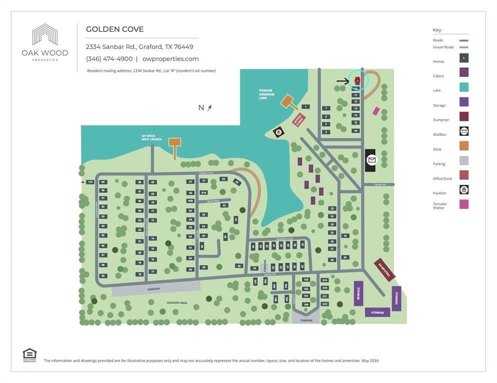 2334 San Bar Road, Unit 104 Graford, TX 76449 - Photo 31 of 31 Golden Cove community map