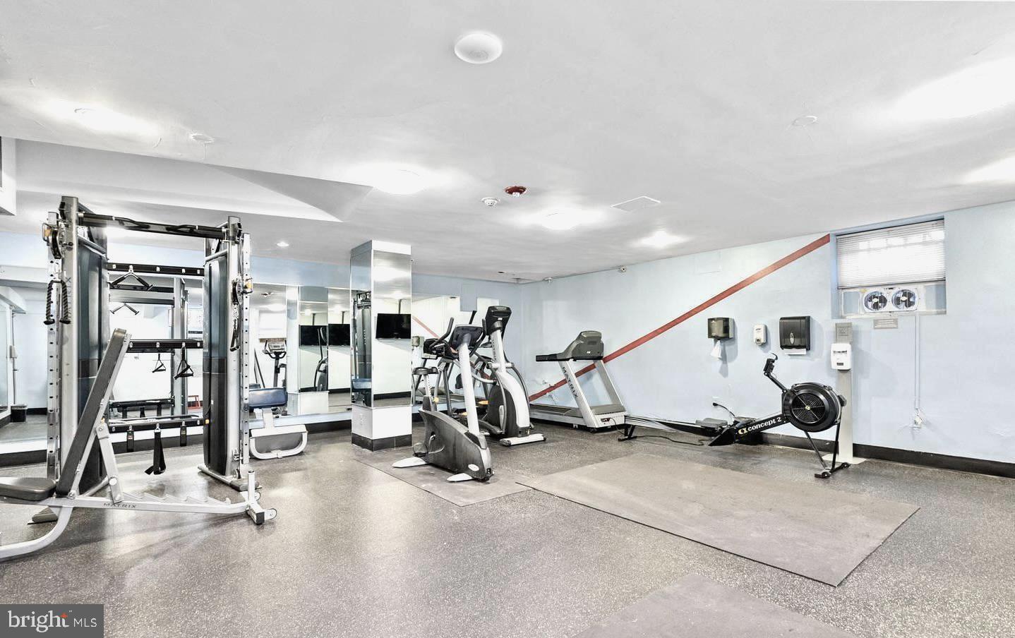 2500 Q Street Northwest, Unit 605 Washington, DC 20007 - Photo 31 of 48 a view of a room with gym equipment