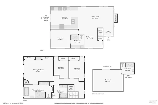 $2,595,000 | 183 France Street, Sonoma, CA 95476