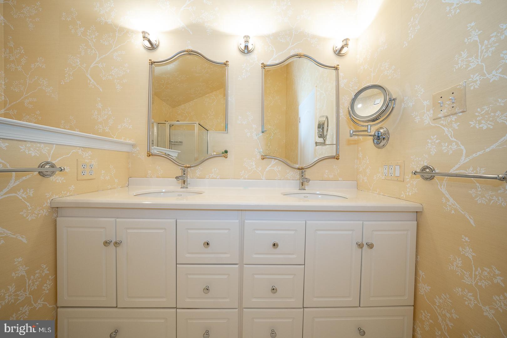 234 Lookout Place Wayne, PA 19087 - Photo 17 of 32 a bathroom with a sink and a mirror