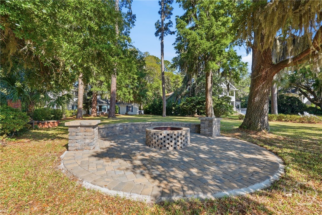 1014 Wilmington Island Road Savannah, GA 31410 - Photo 44 of 58 NEW PAVER RIVER PATIO/FIREPIT
