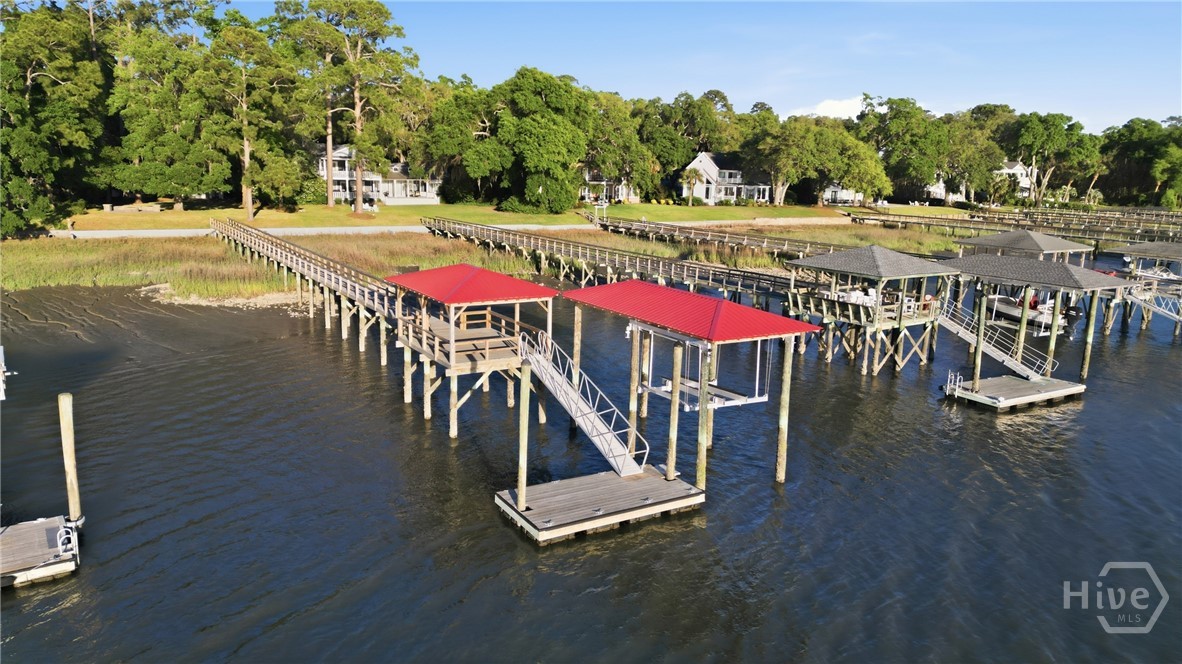 1014 Wilmington Island Road Savannah, GA 31410 - Photo 48 of 58 NEW DOCK, floating dock, boat hoist