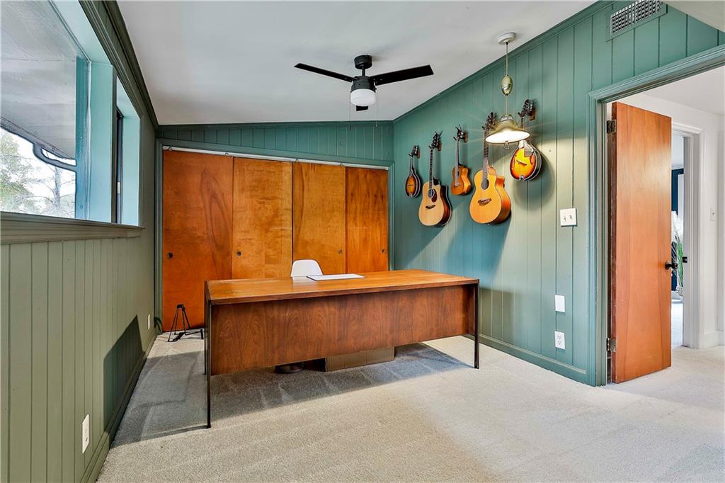 511 East Boyd Road Hogansville, GA 30230 - Photo 10 of 28 a living room with blue lights with furniture and a window