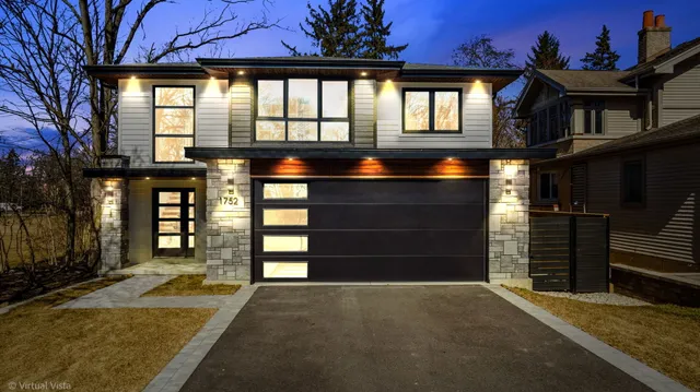 a front view of a house