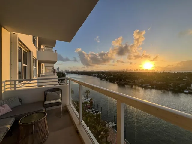 a view of city and lake
