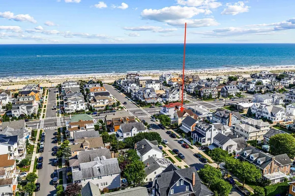 a view of an ocean beach