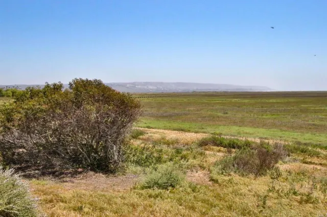 a view of an ocean and beach