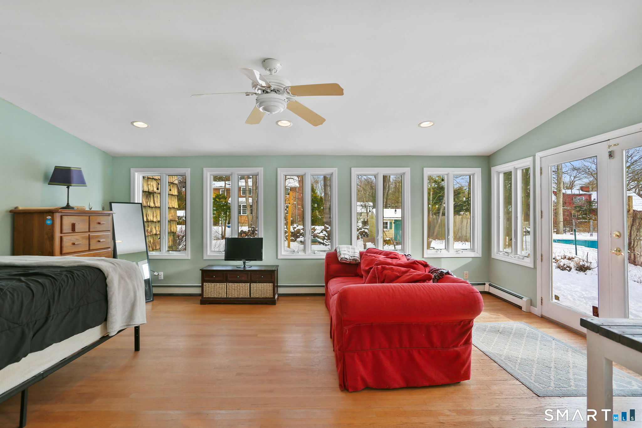 40 Rose Terrace Trumbull, CT 06611 - Photo 13 of 24 a living room with furniture and large windows